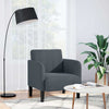 Stella Homewares Sofa Chair with Armrests Dark Grey 54 cm Velvet