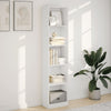 Stella Homewares Bookcase White 40x24x176 cm Engineered Wood