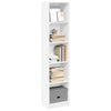 Stella Homewares Bookcase White 40x24x176 cm Engineered Wood