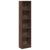 Stella Homewares Bookcase Brown Oak 40x24x176 cm Engineered Wood