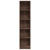 Stella Homewares Bookcase Brown Oak 40x24x176 cm Engineered Wood