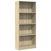 Stella Homewares Bookcase Sonoma Oak 60x24x143 cm Engineered Wood