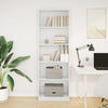 Stella Homewares Bookcase White 60x24x176 cm Engineered Wood