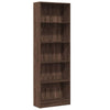 Stella Homewares Bookcase Brown Oak 60x24x176 cm Engineered Wood