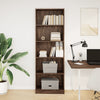 Stella Homewares Bookcase Brown Oak 60x24x176 cm Engineered Wood