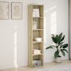 Stella Homewares Bookcase Sonoma Oak 40x30x189 cm Engineered Wood