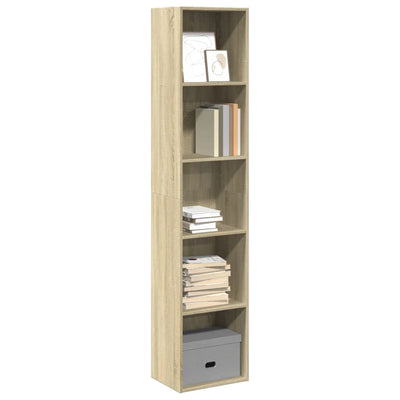 Stella Homewares Bookcase Sonoma Oak 40x30x189 cm Engineered Wood