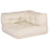 Stella Homewares Modular Pouffes - 2 Pack in Cream Fabric