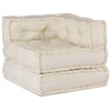 Stella Homewares Modular Pouffes 3 Pack in Cream Fabric