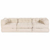 Stella Homewares Modular Pouffes 3 Pack in Cream Fabric