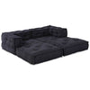 Stella Homewares Modular Pouffes - Set of 2 in Anthracite Fabric