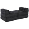 Stella Homewares Modular Pouffes 4 pcs Anthracite Fabric