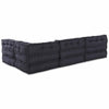 Stella Homewares Modular Pouffes 4 pcs Anthracite Fabric