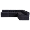Stella Homewares Modular Pouffes 4 pcs Anthracite Fabric