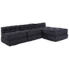 Stella Homewares Modular Pouffes 4 pcs in Anthracite Fabric