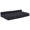 Stella Homewares Modular Pouffes 4 pcs in Anthracite Fabric