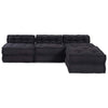 Stella Homewares Modular Pouffes 4 pcs in Anthracite Fabric