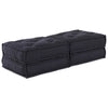 Stella Homewares Modular Pouffes 2 Pack Anthracite Fabric