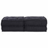 Stella Homewares Modular Pouffes 2 Pack Anthracite Fabric