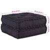 Stella Homewares Modular Pouffes 2 Pack Anthracite Fabric