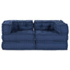 Stella Homewares Modular Pouffes 2 Pack Indigo Fabric