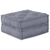 Stella Homewares 2-Seater Modular Pouffe Sofa in Grey Fabric