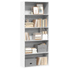 Stella Homewares Book Cabinet White 80x30x189 cm Engineered Wood
