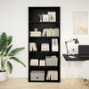 Stella Homewares Book Cabinet Black 80x30x189 cm Engineered Wood