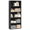 Stella Homewares Book Cabinet Black 80x30x189 cm Engineered Wood