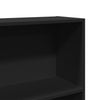 Stella Homewares Book Cabinet Black 80x30x189 cm Engineered Wood