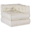 Stella Homewares Modular Pouffe Cream 70x70x54 Fabric