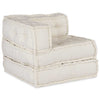 Stella Homewares Modular Pouffe Cream 70x70x54 Fabric