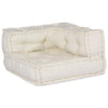 Stella Homewares Modular Pouffe Cream 70x70x54 Fabric