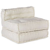 Stella Homewares Modular Pouffe Cream 70x70x54 Fabric