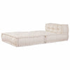 Stella Homewares Modular Pouffe Cream 70x70x54 Fabric