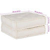 Stella Homewares Modular Pouffe Cream 70x70x36 Fabric