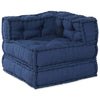 Stella Homewares Modular Pouffe Indigo 70x70x54 Fabric