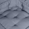 Stella Homewares Modular Pouffe Grey 70x70x54 Fabric
