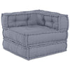 Stella Homewares Modular Pouffe Grey 70x70x54 Fabric