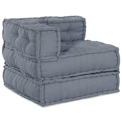 Stella Homewares Modular Pouffe Grey 70x70x54 Fabric