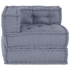 Stella Homewares Modular Pouffe Grey 70x70x54 Fabric