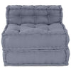 Stella Homewares Grey Modular Pouffe 70x70x54 Fabric
