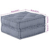 Stella Homewares Modular Pouffe Grey 70x70x36 Fabric
