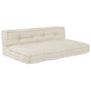 Stella Homewares Pallet Sofa Cushion 2 pcs Cream Fabric