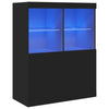 Stella Homewares Sideboard Black 81x37x100 cm Engineered Wood