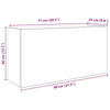 Stella Homewares Bathroom Wall Cabinet White 80x25x40 cm Engineered Wood