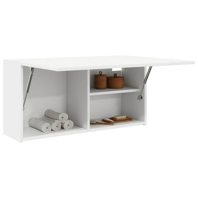 Stella Homewares Bathroom Wall Cabinet White 80x25x40 cm Engineered Wood