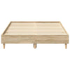 Stella Homewares Bed Frame No Mattress Sonoma Oak 135x190 cm Engineered Wood