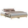 Stella Homewares Bed Frame No Mattress Sonoma Oak 150x200 cm Engineered Wood