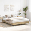 Stella Homewares Bed Frame No Mattress Sonoma Oak 150x200 cm Engineered Wood